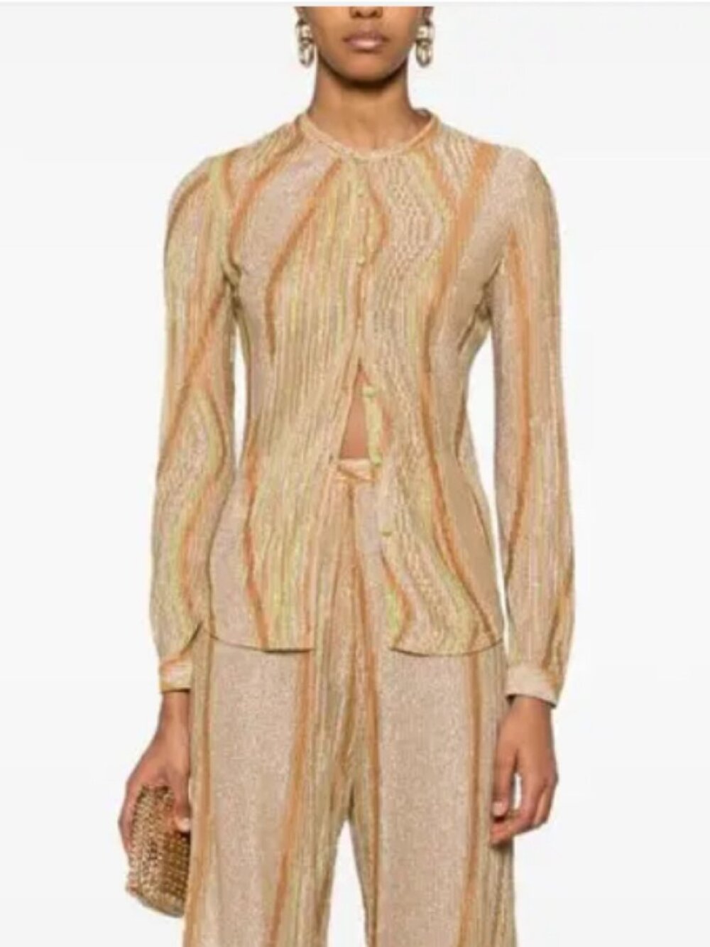 Forte Forte Lurex Jacquard Jersey Shirt